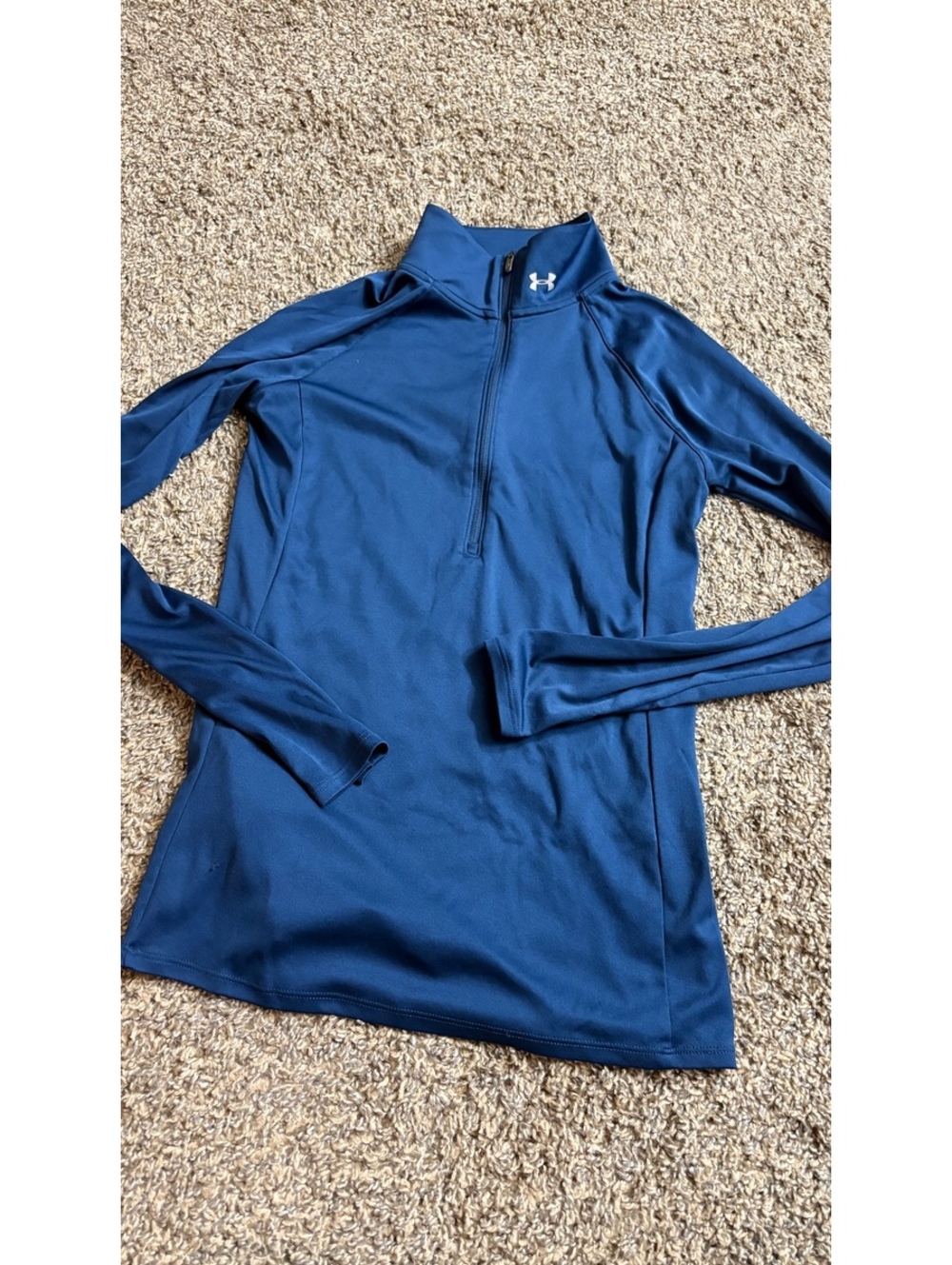 Under Armour Women's Navy Blue Half-Zip Pullover Size Small